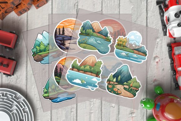 Download Transfers Sheet Stickers Mockup - Transfers Collection